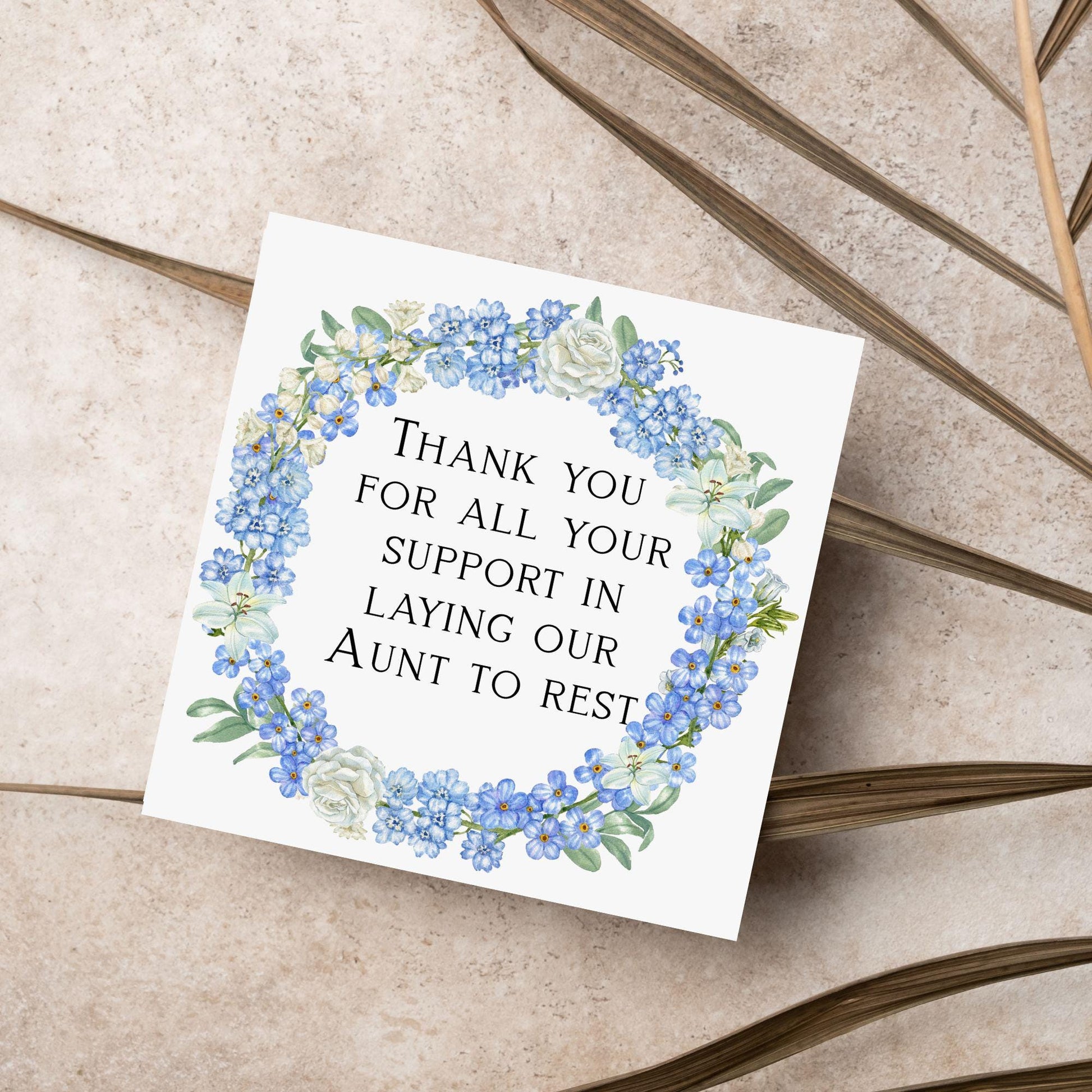 Personalised Thank You Card for Funeral Home, Undertakers card, Mortuary Card, Chapel of Rest Thank You Card, Funeral Director Thanks