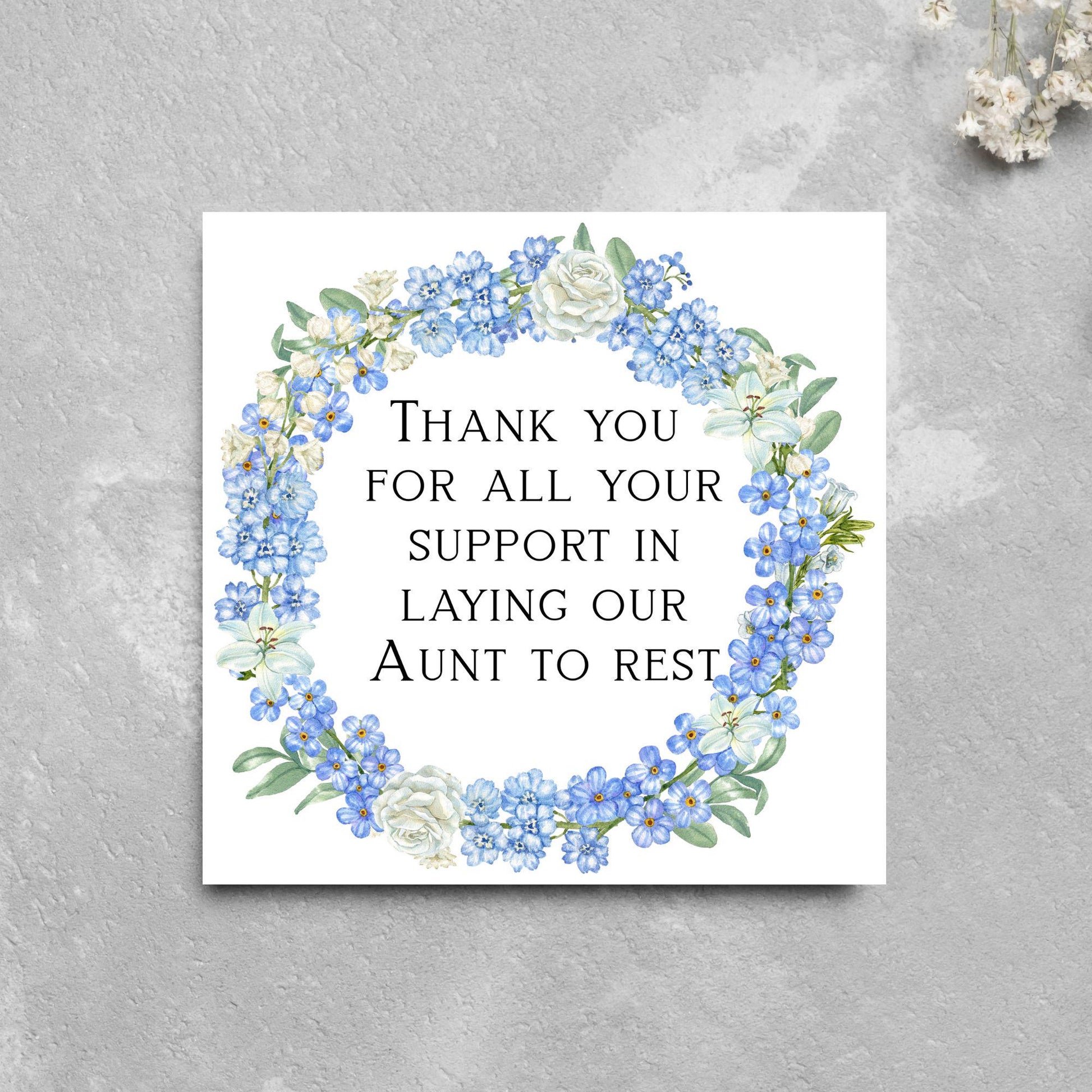 Personalised Thank You Card for Funeral Home, Undertakers card, Mortuary Card, Chapel of Rest Thank You Card, Funeral Director Thanks