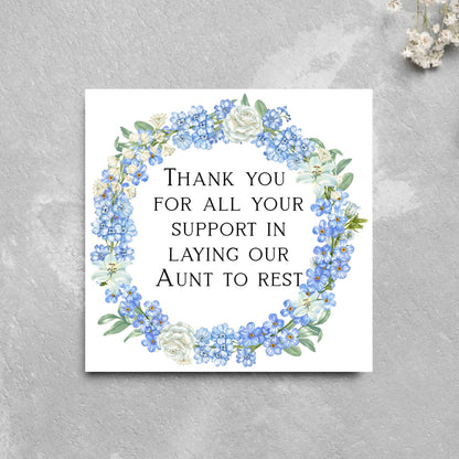 Personalised Thank You Card for Funeral Home, Undertakers card, Mortuary Card, Chapel of Rest Thank You Card, Funeral Director Thanks