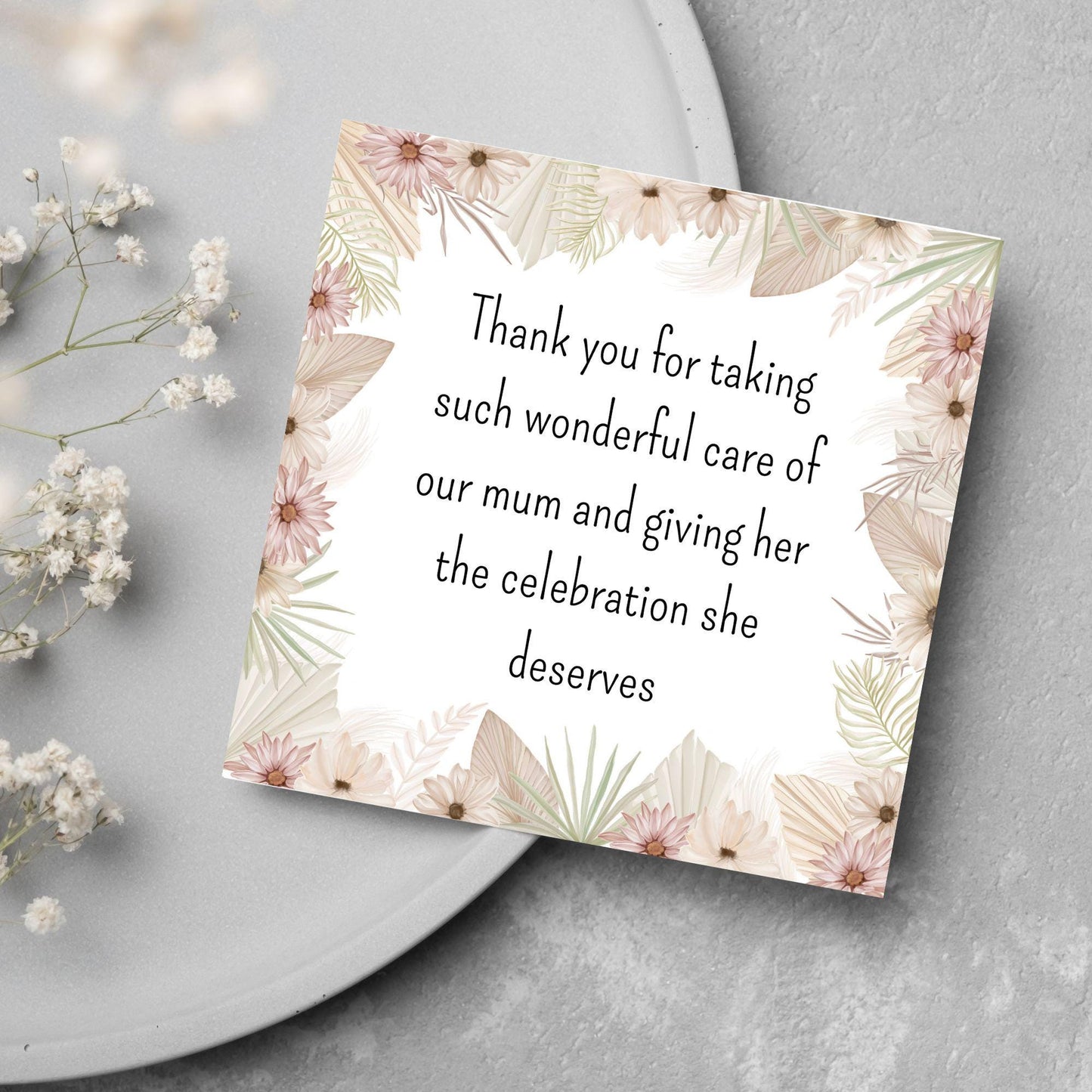 Personalised Thank You Card for Funeral Home, Undertakers card, Mortuary Card, Chapel of Rest Thank You Card, Funeral Director Thanks