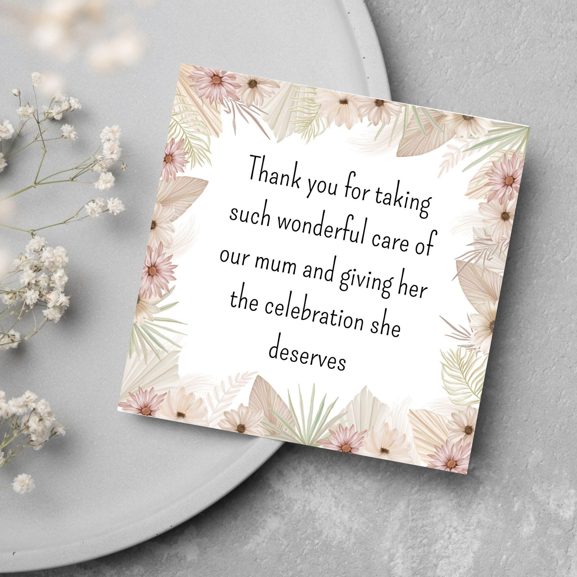 Personalised Thank You Card for Funeral Home, Undertakers card, Mortuary Card, Chapel of Rest Thank You Card, Funeral Director Thanks