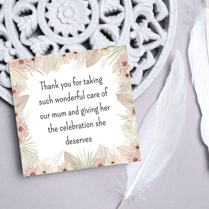Personalised Thank You Card for Funeral Home, Undertakers card, Mortuary Card, Chapel of Rest Thank You Card, Funeral Director Thanks