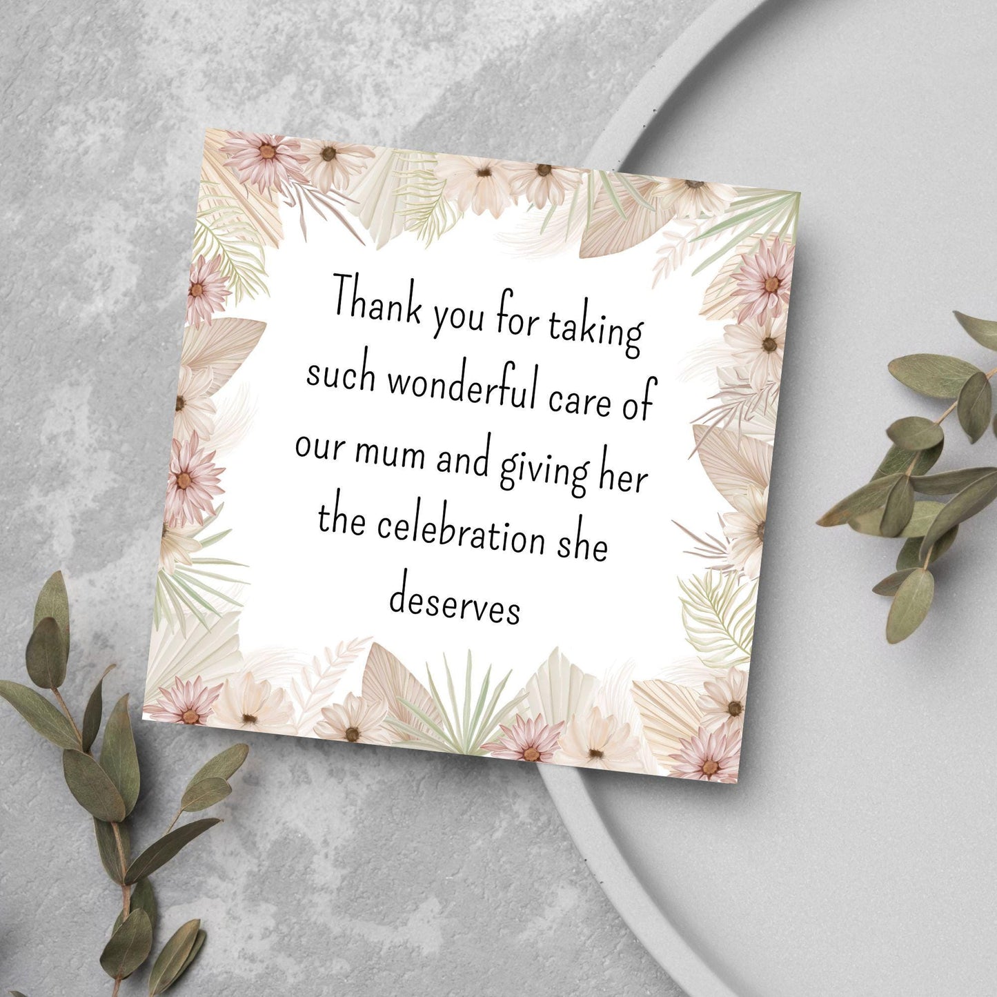 Personalised Thank You Card for Funeral Home, Undertakers card, Mortuary Card, Chapel of Rest Thank You Card, Funeral Director Thanks