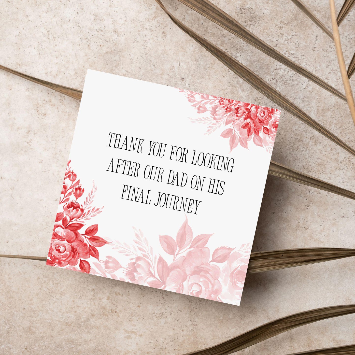 Personalised Thank You Card for Funeral Home, Undertakers card, Mortuary Card, Chapel of Rest Thank You Card, Funeral Director Thanks