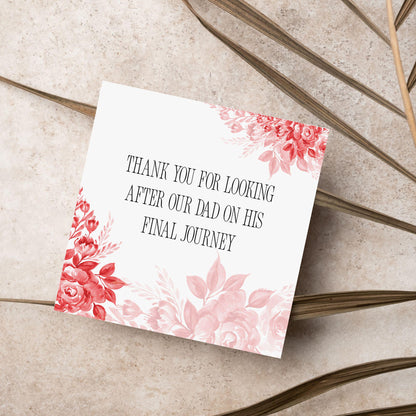 Personalised Thank You Card for Funeral Home, Undertakers card, Mortuary Card, Chapel of Rest Thank You Card, Funeral Director Thanks