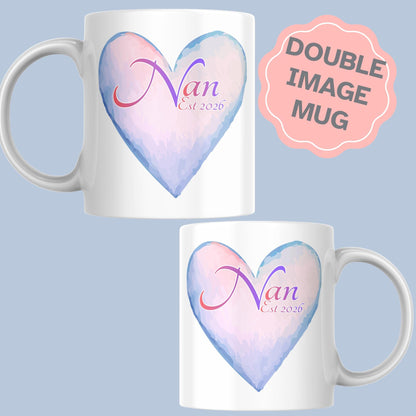 Personalised Grandma Mug, Lots of Custom Options, Grandpa, Grandad, Nanna, Nan, Gift for new Grandparent