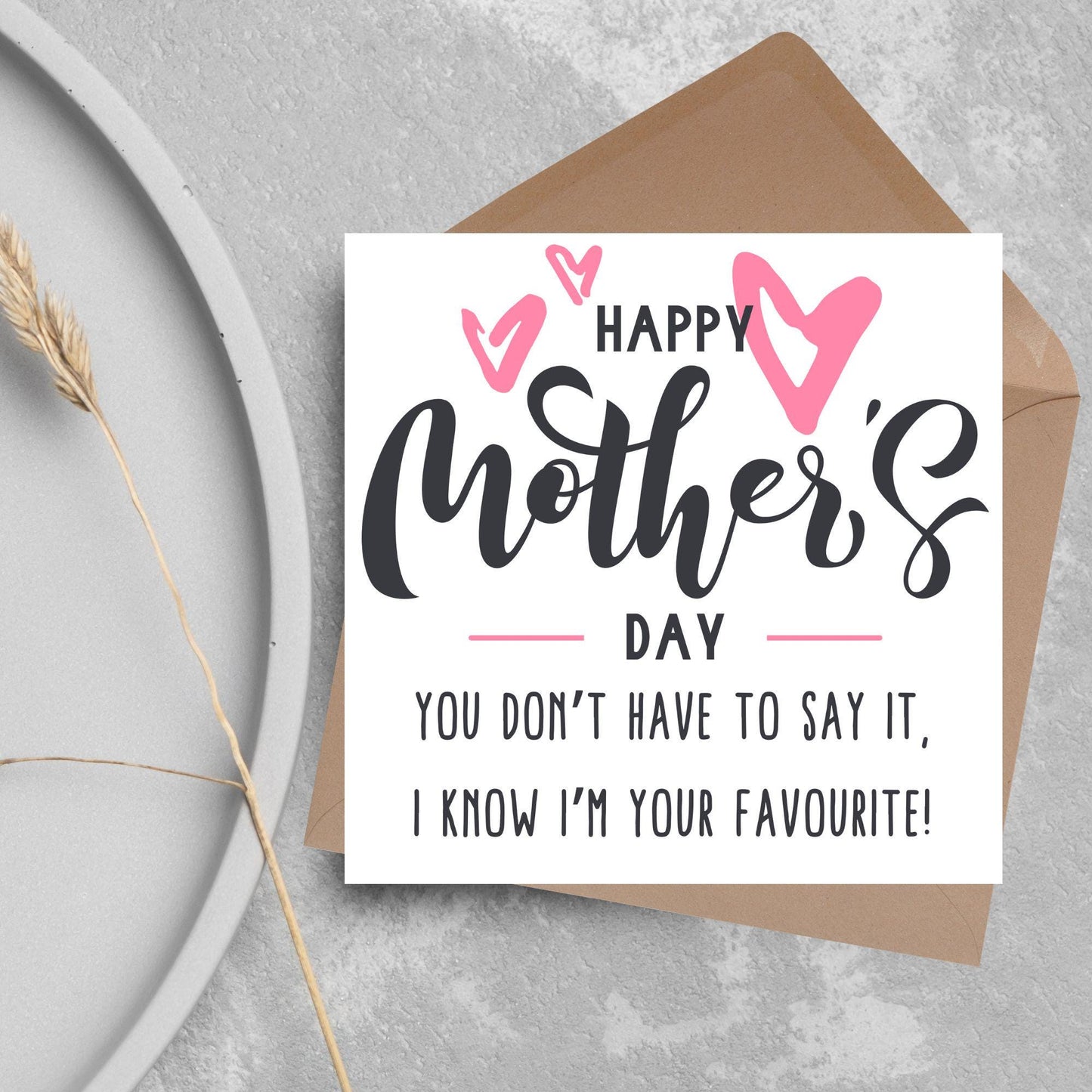 Funny Mother's Day Card, Cute Card for Mum, Greetings Card, Happy Mother's Day, Card for Mother, Mam Card, Thanks Mum Card