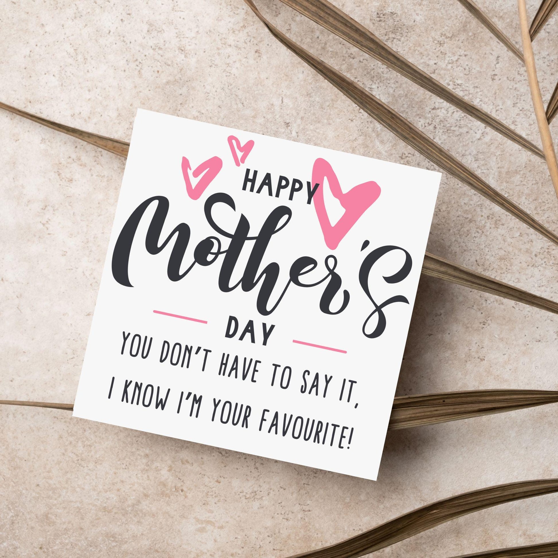 Funny Mother's Day Card, Cute Card for Mum, Greetings Card, Happy Mother's Day, Card for Mother, Mam Card, Thanks Mum Card