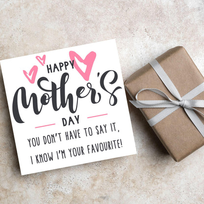 Funny Mother's Day Card, Cute Card for Mum, Greetings Card, Happy Mother's Day, Card for Mother, Mam Card, Thanks Mum Card