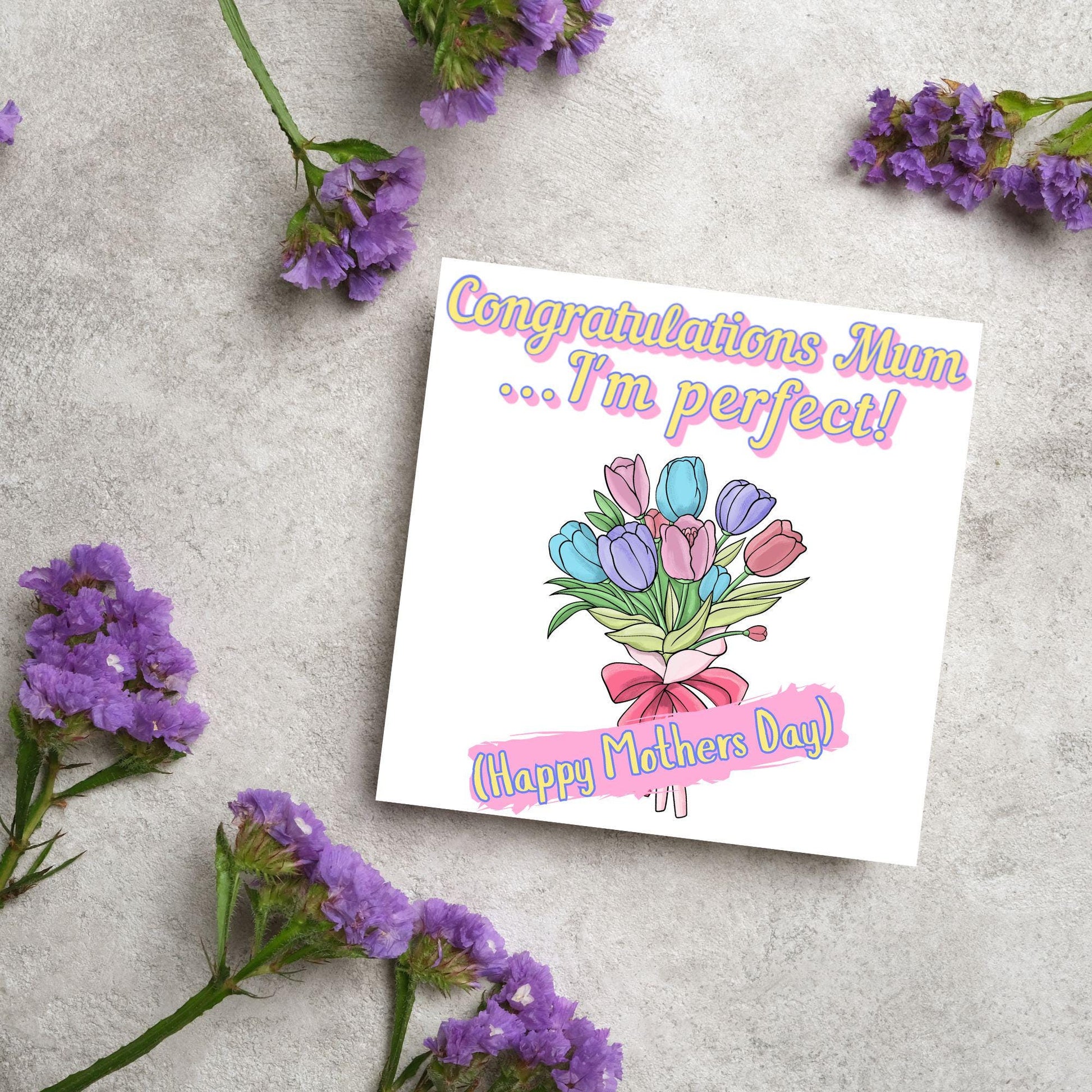 Funny Mother's Day Card, Cute Card for Mum, Greetings Card, Happy Mother's Day, Card for Mother, Mam Card, Thanks Mum Card