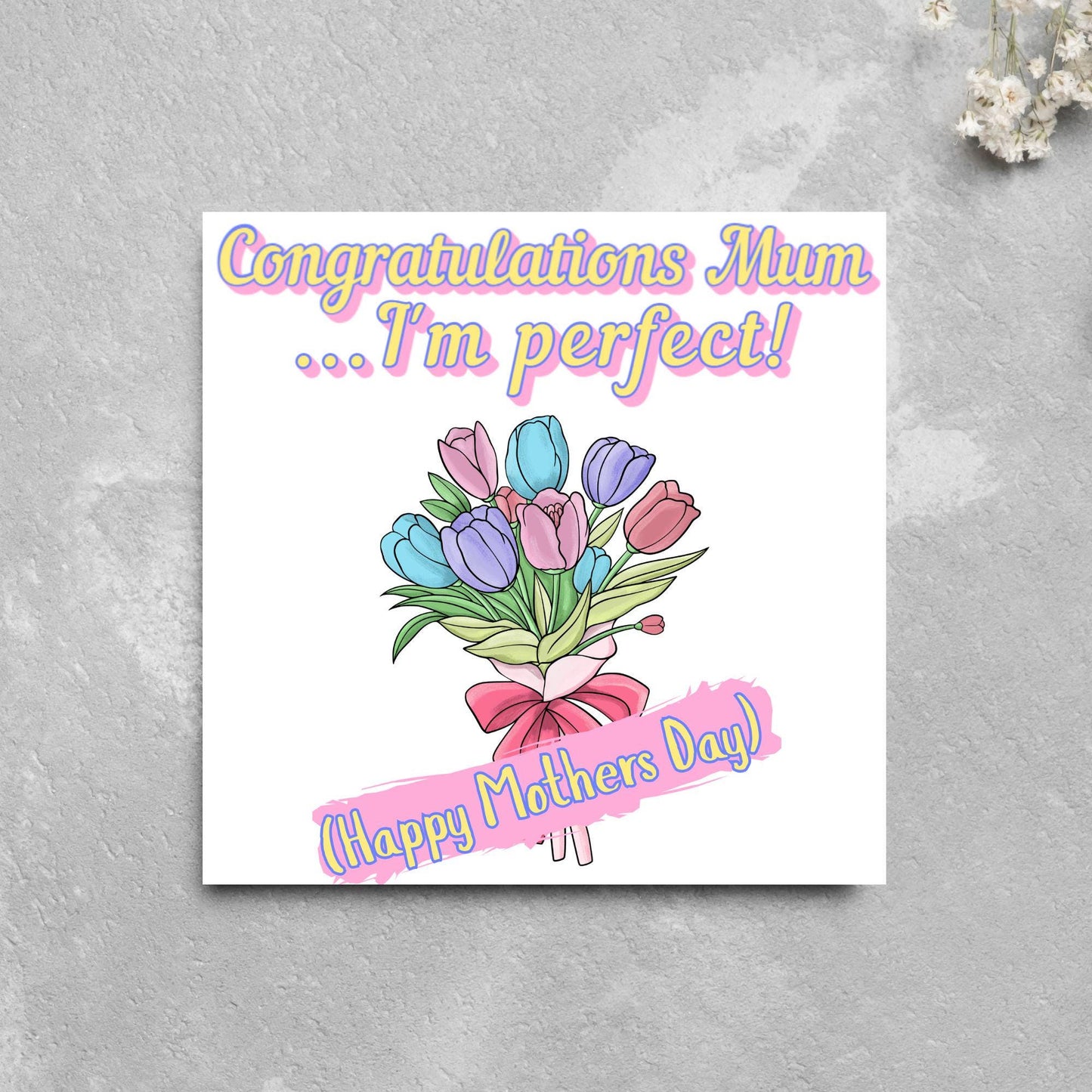 Funny Mother's Day Card, Cute Card for Mum, Greetings Card, Happy Mother's Day, Card for Mother, Mam Card, Thanks Mum Card