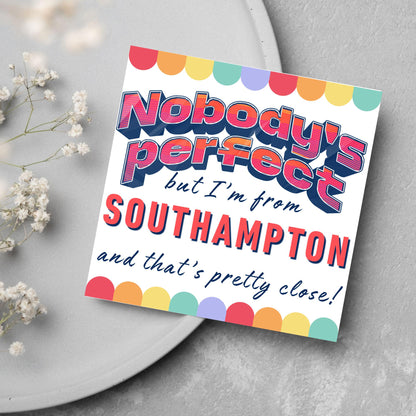 Any Town Personalised Card, Birthday Card, Congratulations Card, Any Occasion