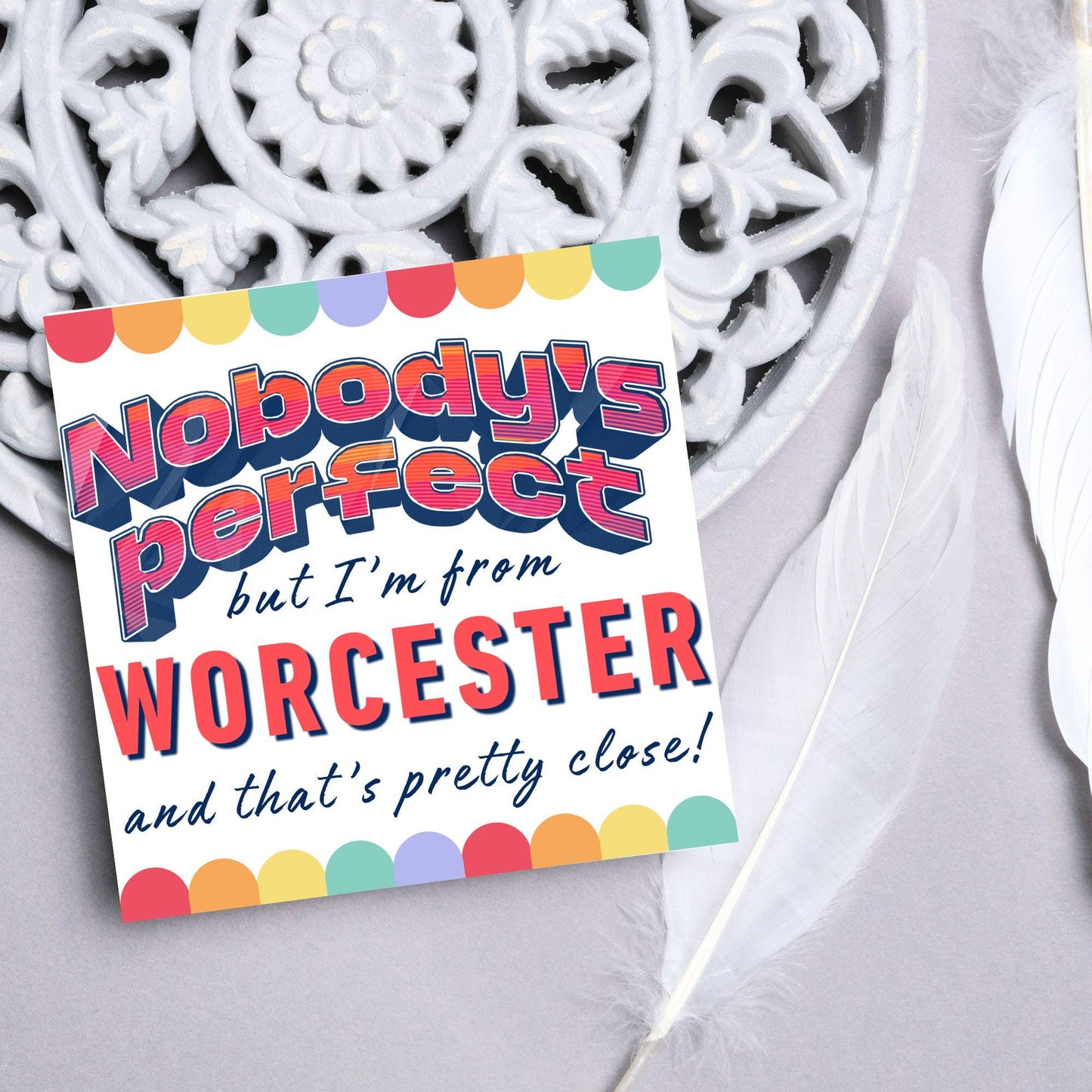 Any Town Personalised Card, Birthday Card, Congratulations Card, Any Occasion