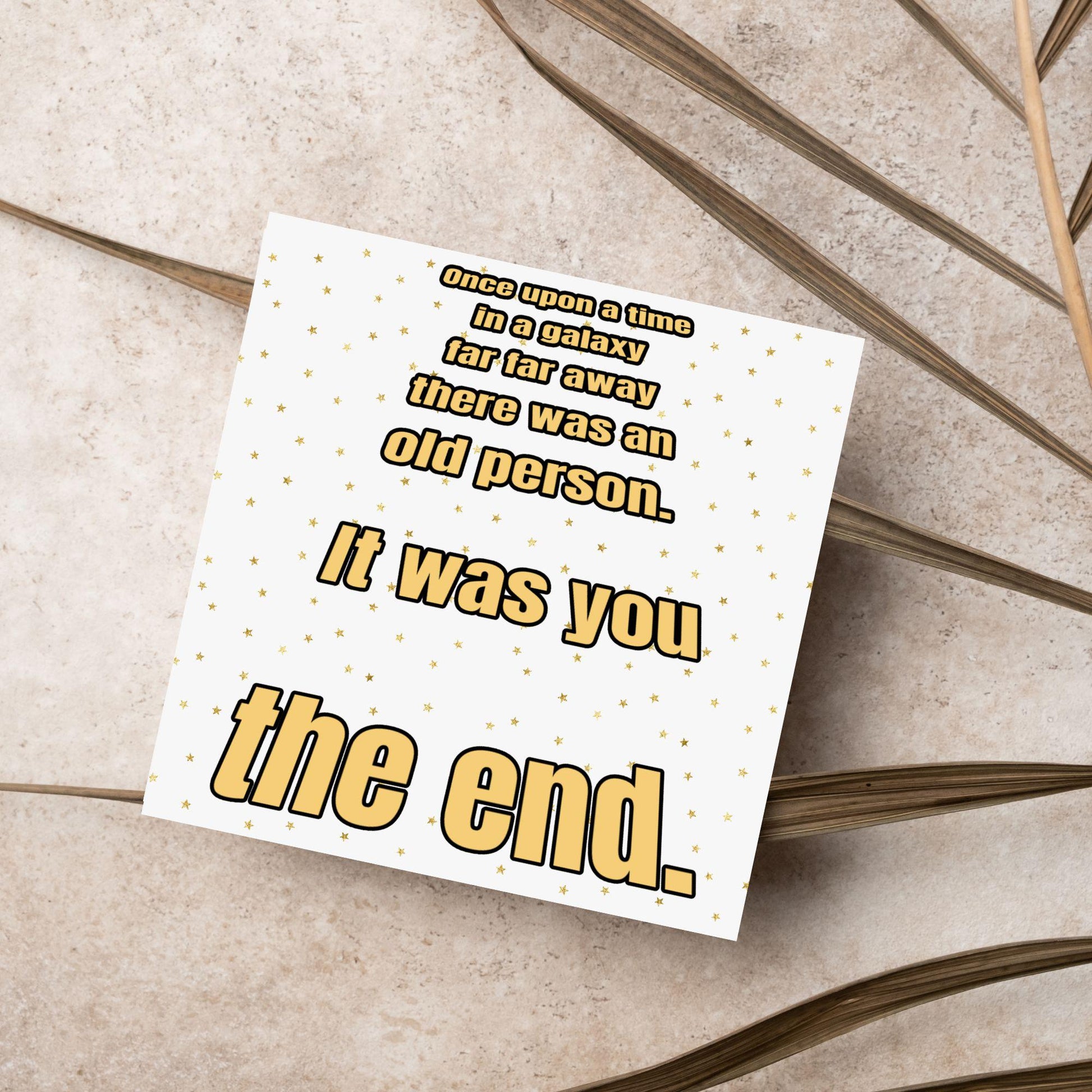 Sci-Fi Inspired Birthday Card for Adults, Funny Birthday Card for Dad, 50th Birthday, 40th Birthday