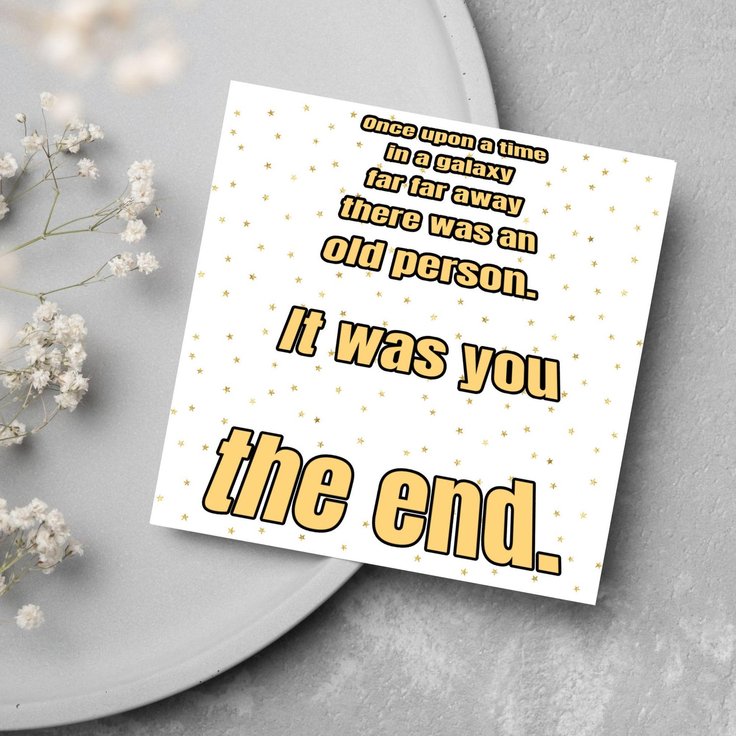 Sci-Fi Inspired Birthday Card for Adults, Funny Birthday Card for Dad, 50th Birthday, 40th Birthday