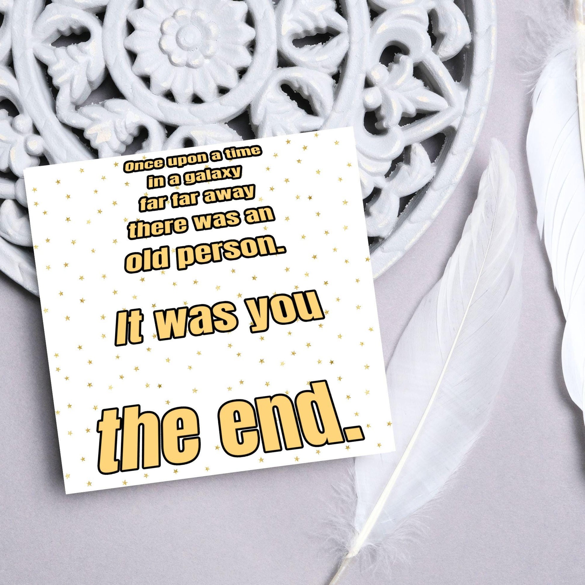 Sci-Fi Inspired Birthday Card for Adults, Funny Birthday Card for Dad, 50th Birthday, 40th Birthday
