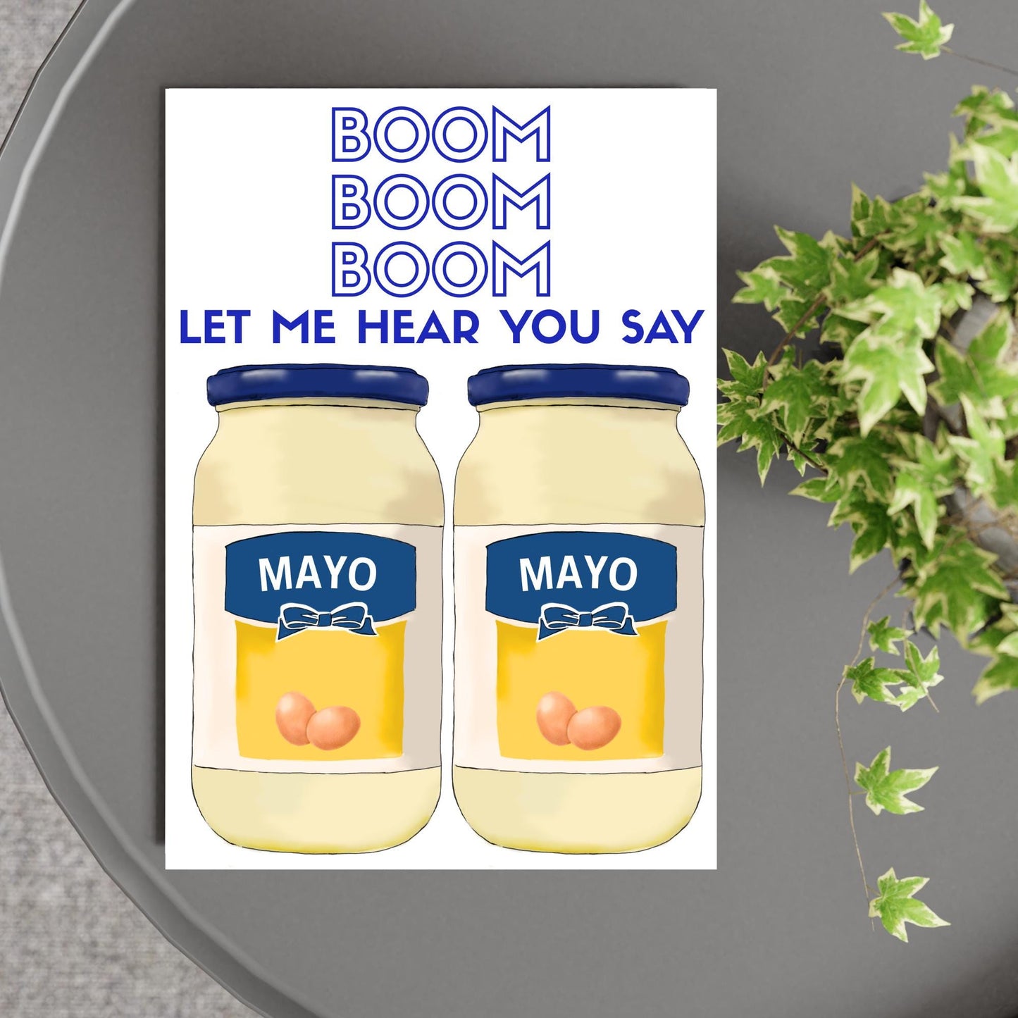 Song Lyric Poster, Mayonaise, Poster Print for Kitchen, Quirky Decor Wall Art