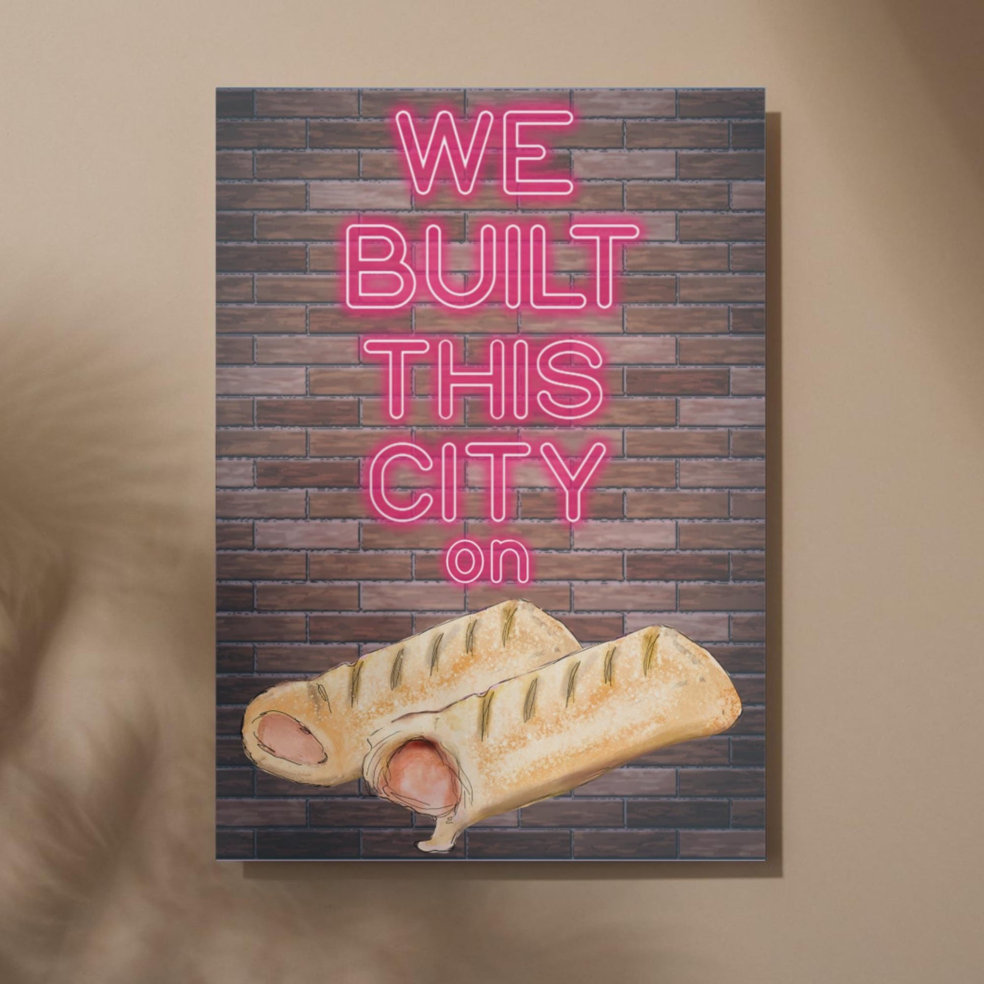 Song Lyric Poster, We Built This City, Poster Print for Kitchen, Quirky Decor Wall Art Starship