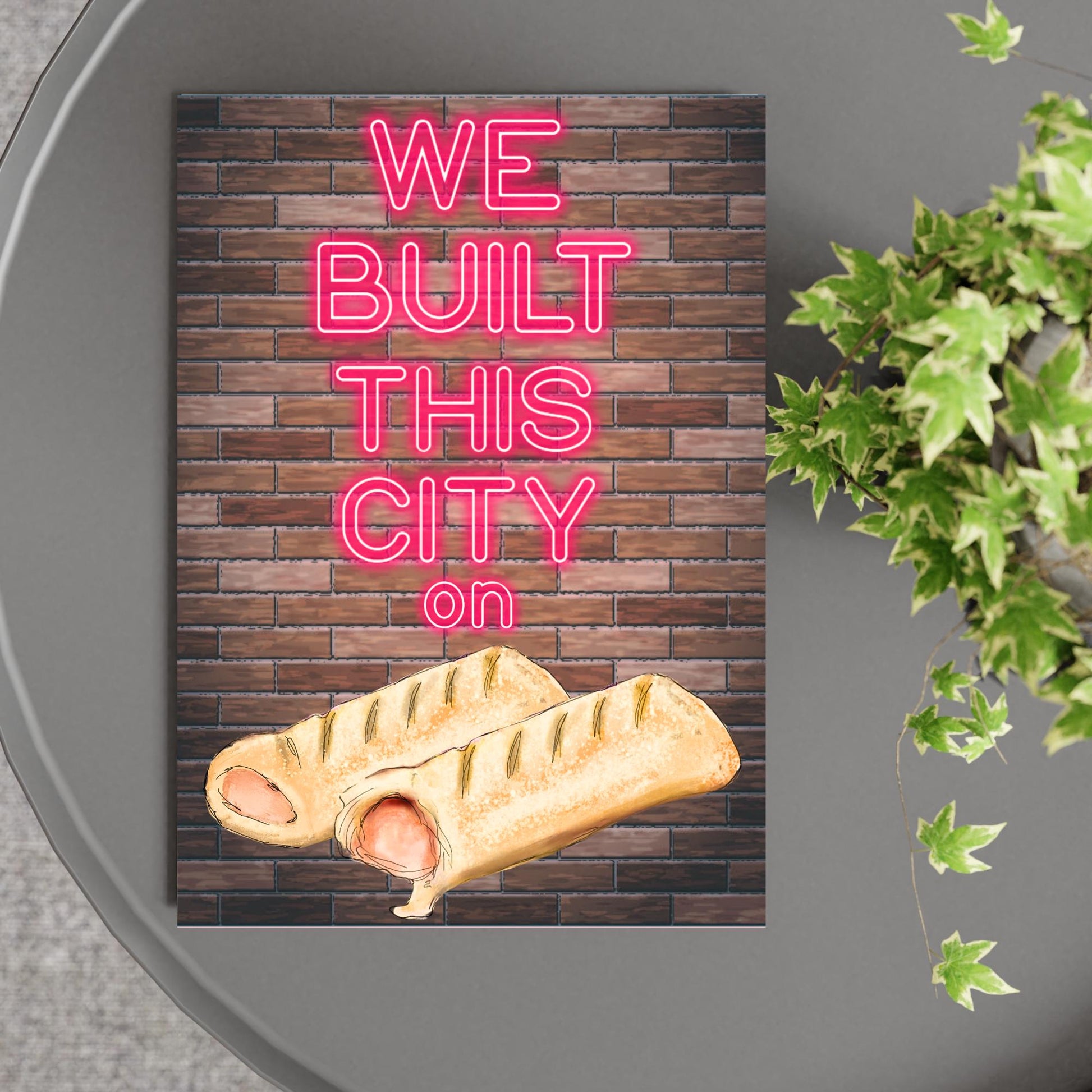 Song Lyric Poster, We Built This City, Poster Print for Kitchen, Quirky Decor Wall Art Starship