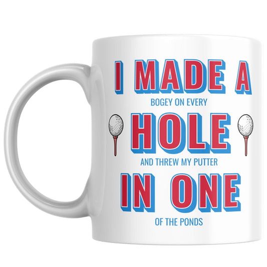 Custom Golf Mug, Great gift for Golfer, Personalisation option, Funny Golf Cup, Hole In One