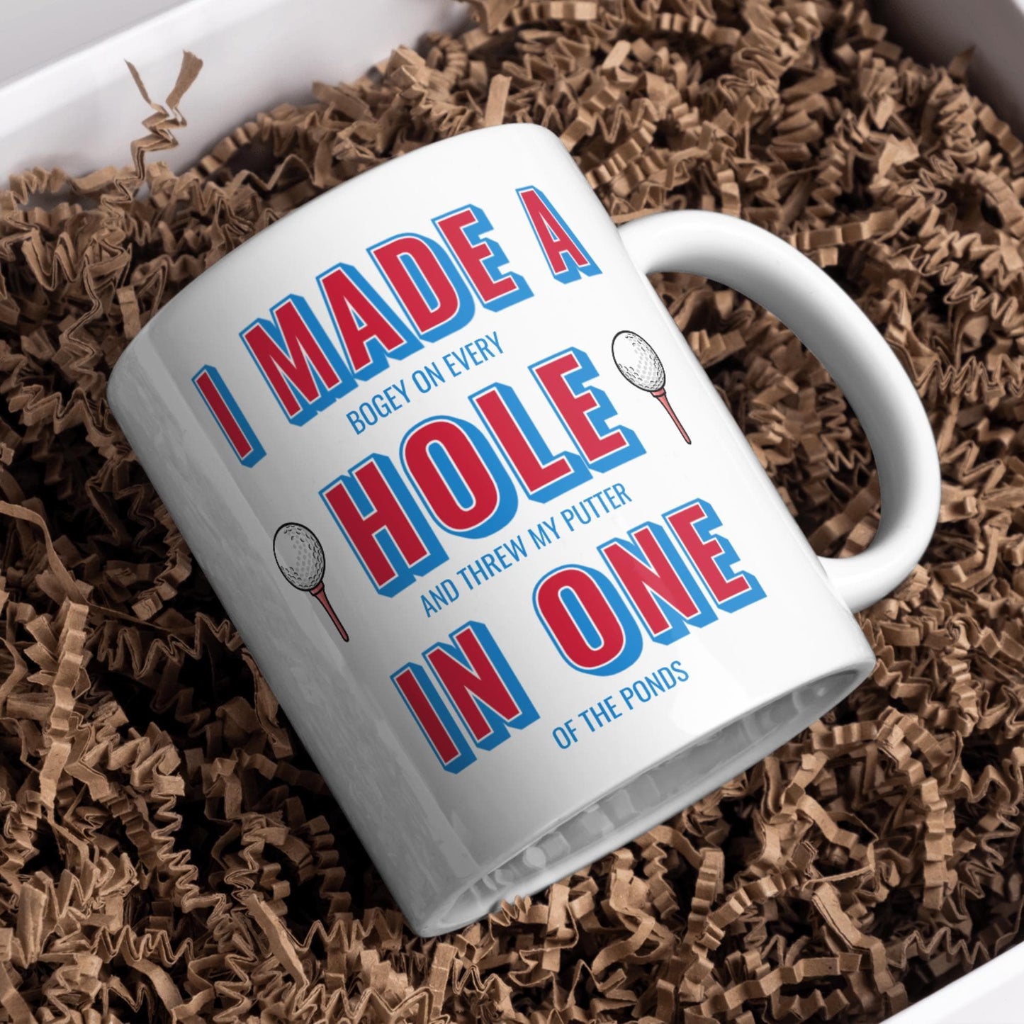 Custom Golf Mug, Great gift for Golfer, Personalisation option, Funny Golf Cup, Hole In One