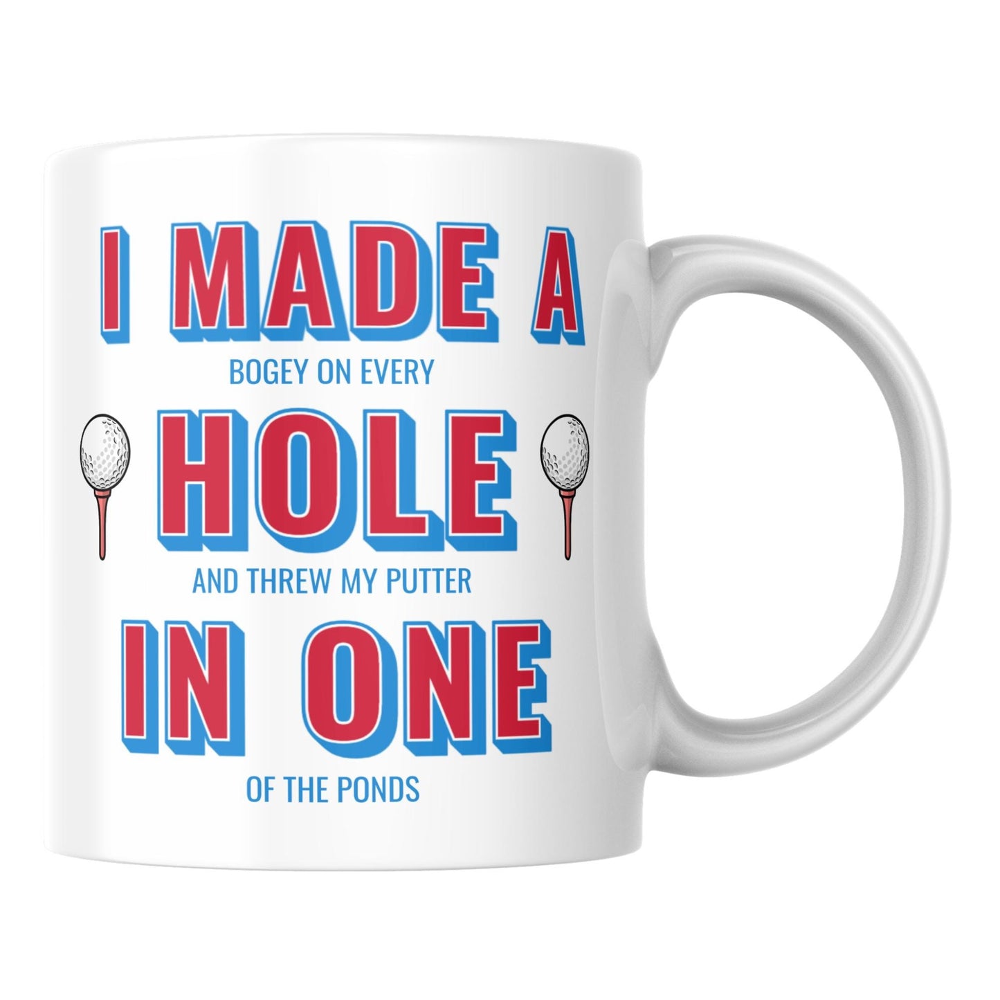 Custom Golf Mug, Great gift for Golfer, Personalisation option, Funny Golf Cup, Hole In One