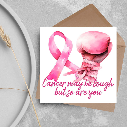 Encouragement Card for Cancer Patients, Cancer Support Card, We Are With You, Get Well Soon Card, Breast Cancer, Cancer Treatment