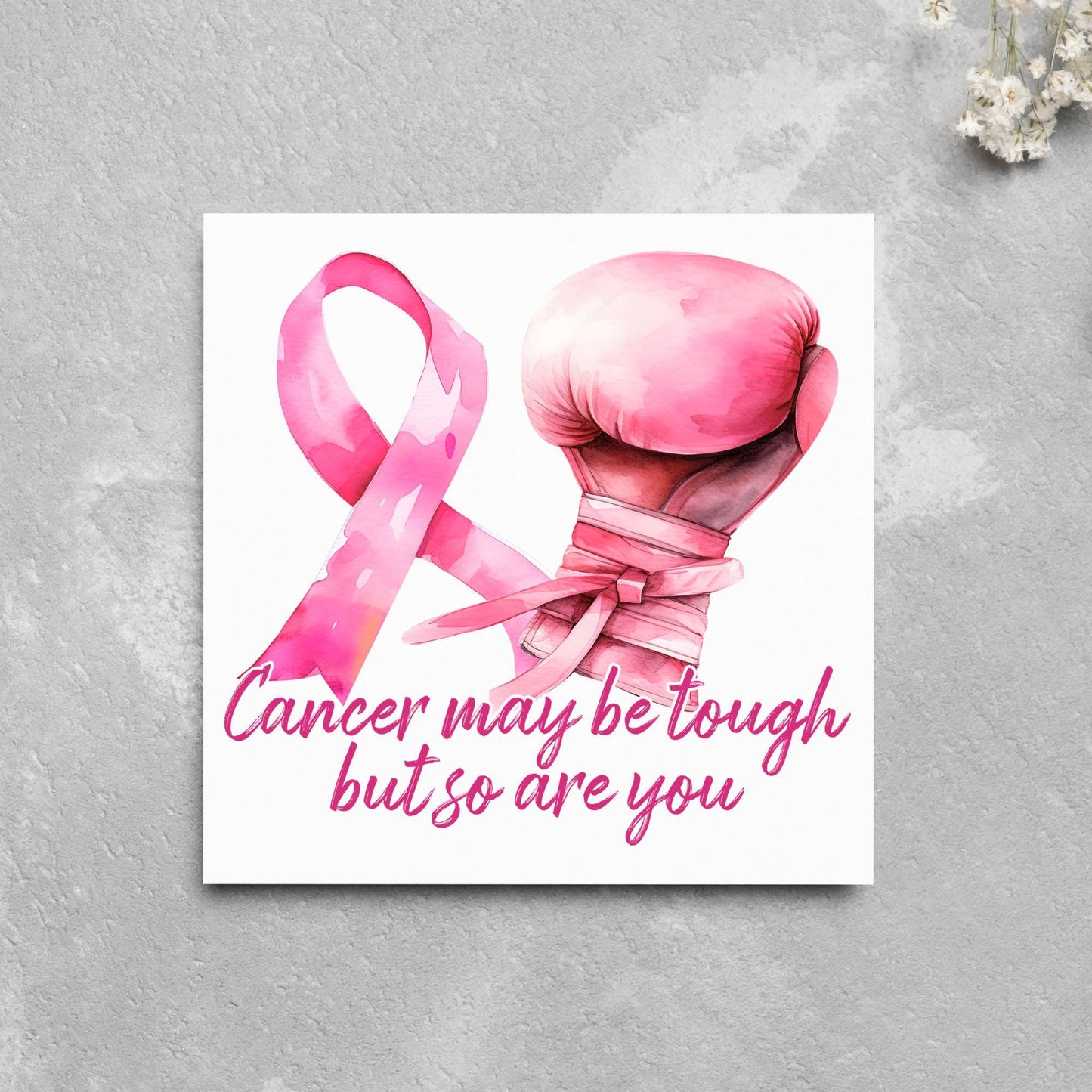 Encouragement Card for Cancer Patients, Cancer Support Card, We Are With You, Get Well Soon Card, Breast Cancer, Cancer Treatment