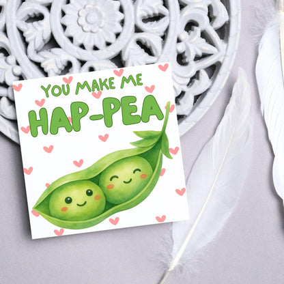 Pea Anniversary Card, Friendship Card, Just Because, Thinking of you, Appreciation Card