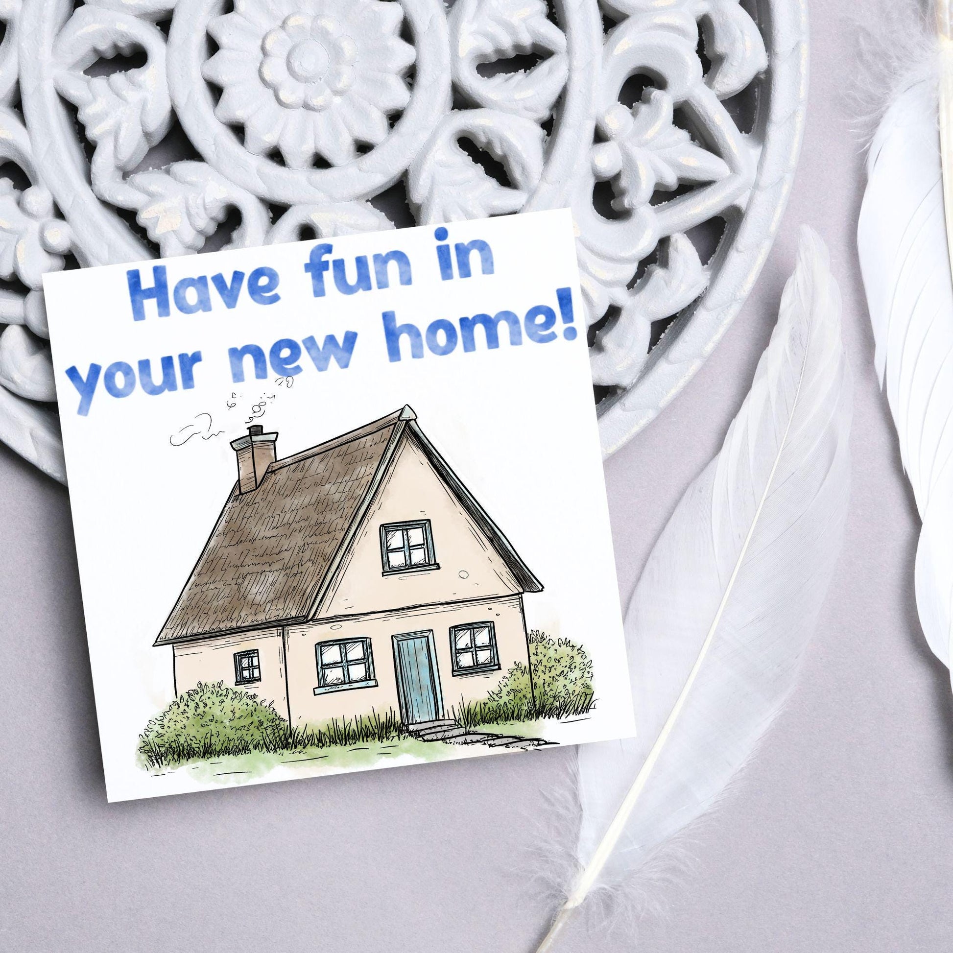New Home card, Moving House, Elegant First Home card, New House card, Moving Card, Moving home card, Relocating card, Welcome Home Card