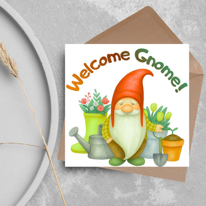 New Home card, Moving House, Gnome First Home card, New House card, Moving Card, Moving home card, Relocating card, Welcome Home Card
