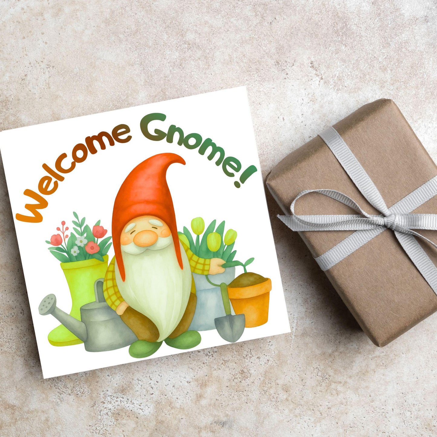 New Home card, Moving House, Gnome First Home card, New House card, Moving Card, Moving home card, Relocating card, Welcome Home Card