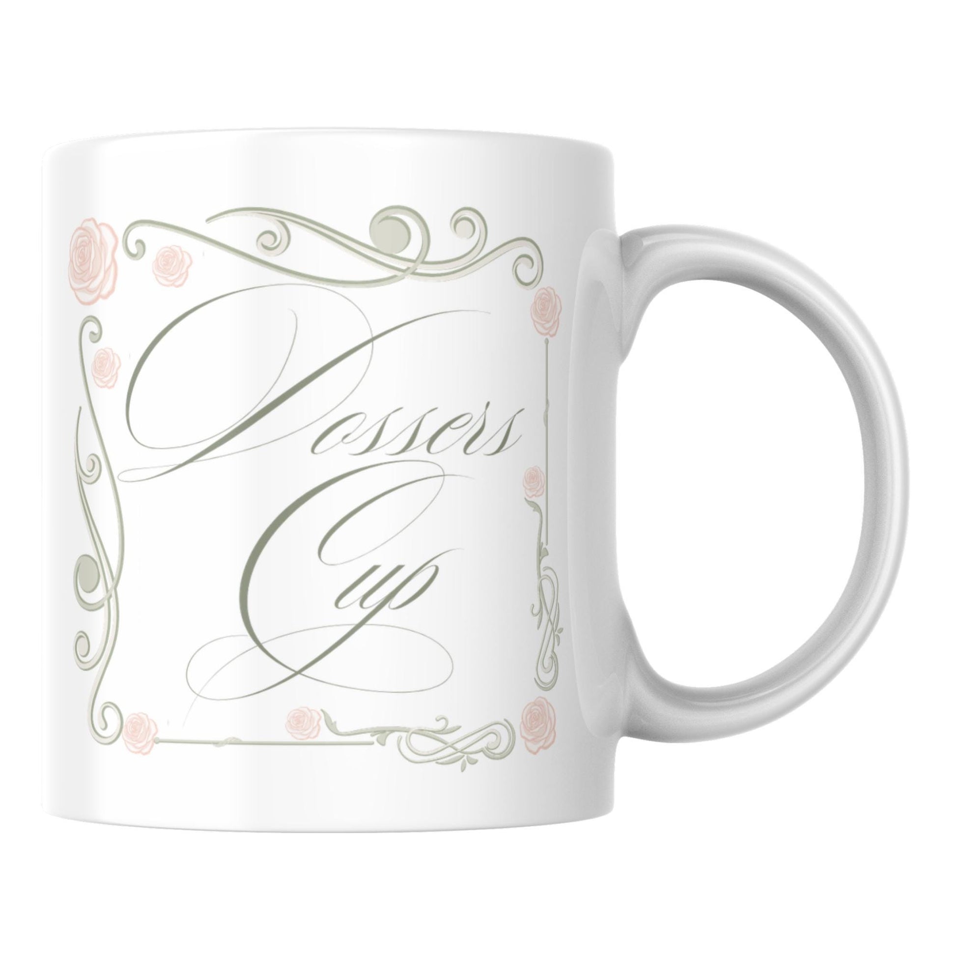 Dossers Cup, Traveller Mug, Rose Design Tea Mug for Non Travellers