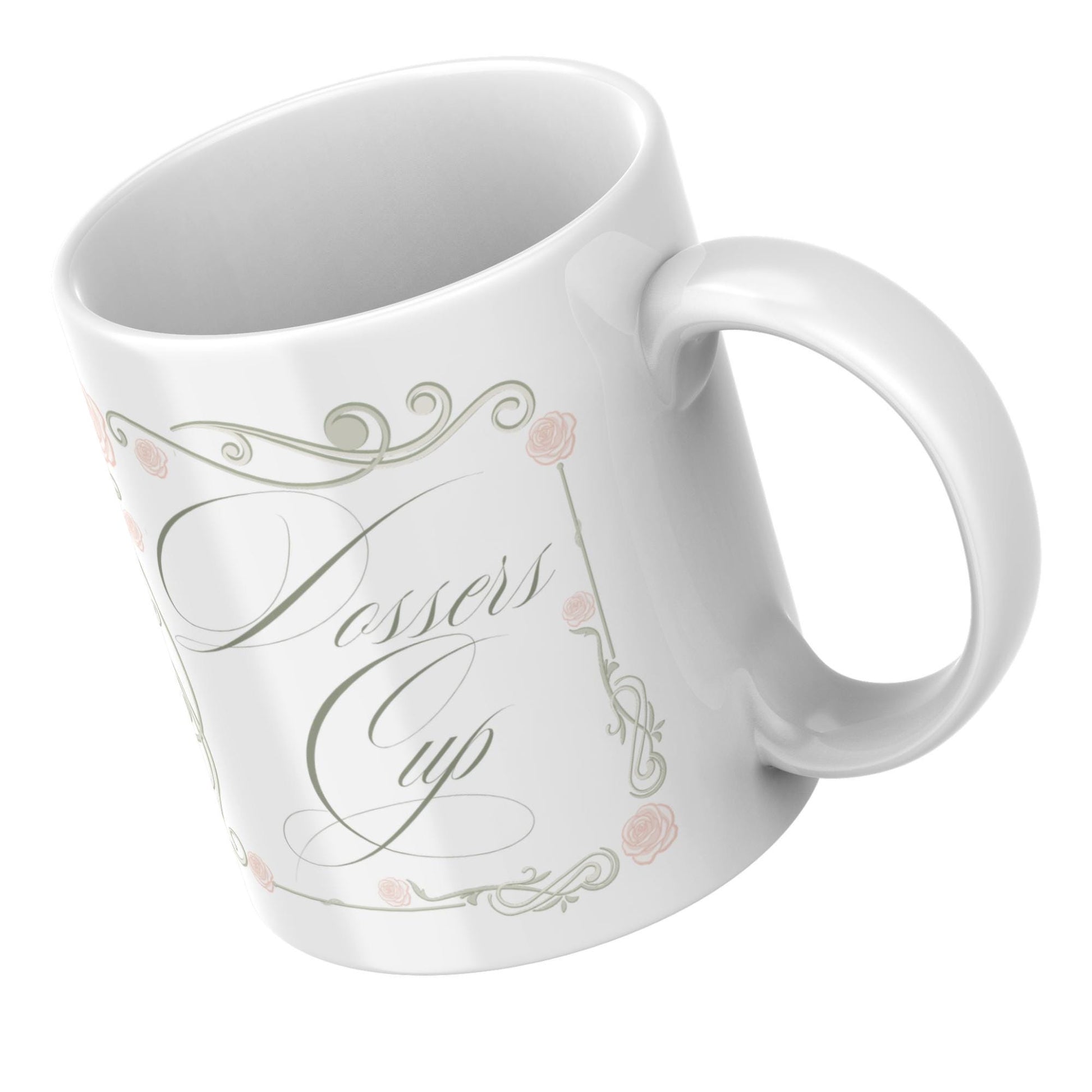Dossers Cup, Traveller Mug, Rose Design Tea Mug for Non Travellers