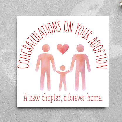 Congratulations on your Adoption Card, Adopted Child Card, New Family Greetings Card