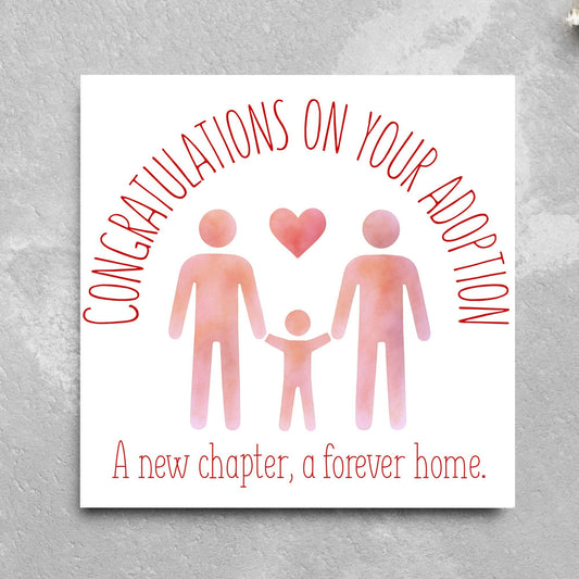 Congratulations on your Adoption Card, Adopted Child Card, New Family Greetings Card