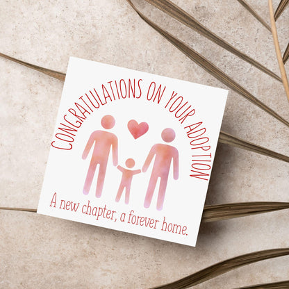 Congratulations on your Adoption Card, Adopted Child Card, New Family Greetings Card
