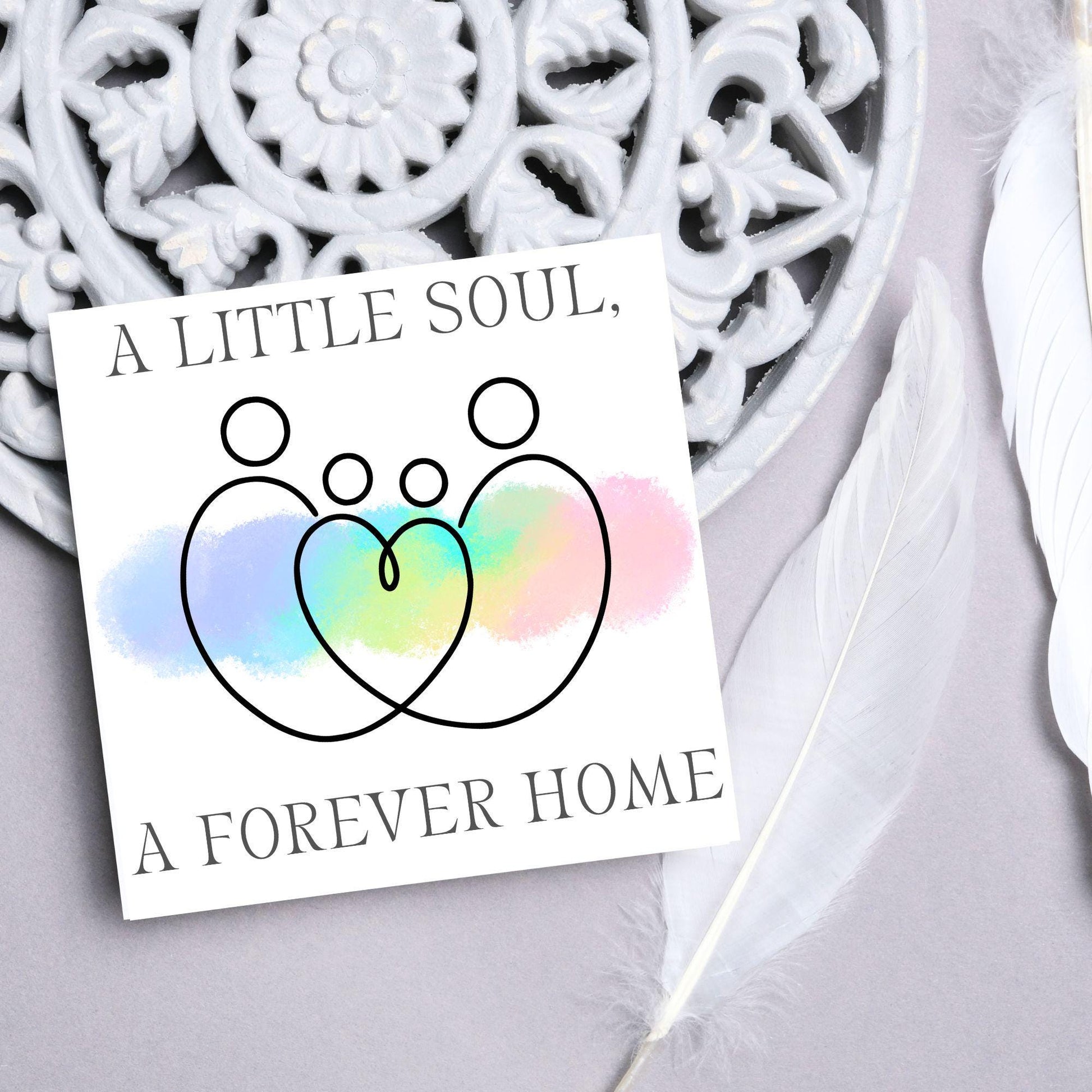 Congratulations on your Adoption Card, Adopted Child Card, New Family Greetings Card