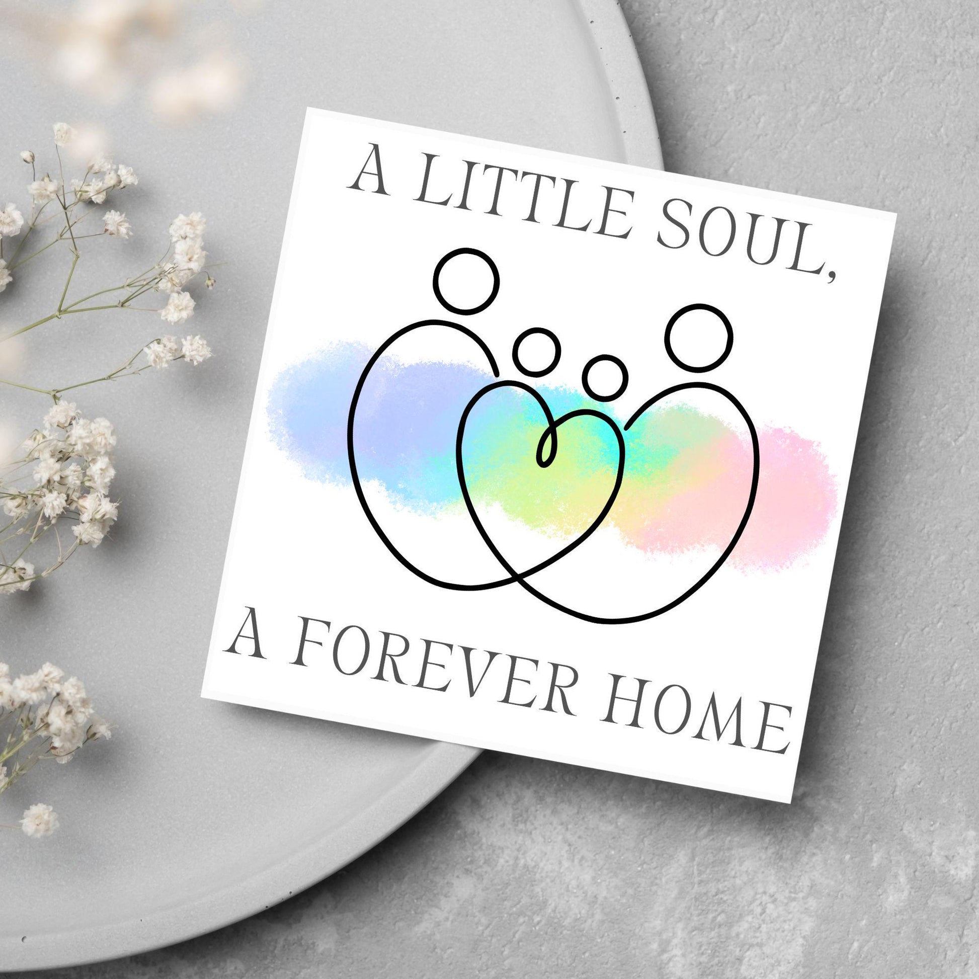 Congratulations on your Adoption Card, Adopted Child Card, New Family Greetings Card