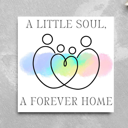 Congratulations on your Adoption Card, Adopted Child Card, New Family Greetings Card