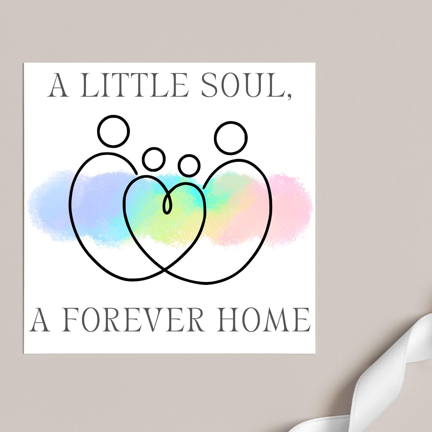 Congratulations on your Adoption Card, Adopted Child Card, New Family Greetings Card