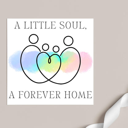 Congratulations on your Adoption Card, Adopted Child Card, New Family Greetings Card