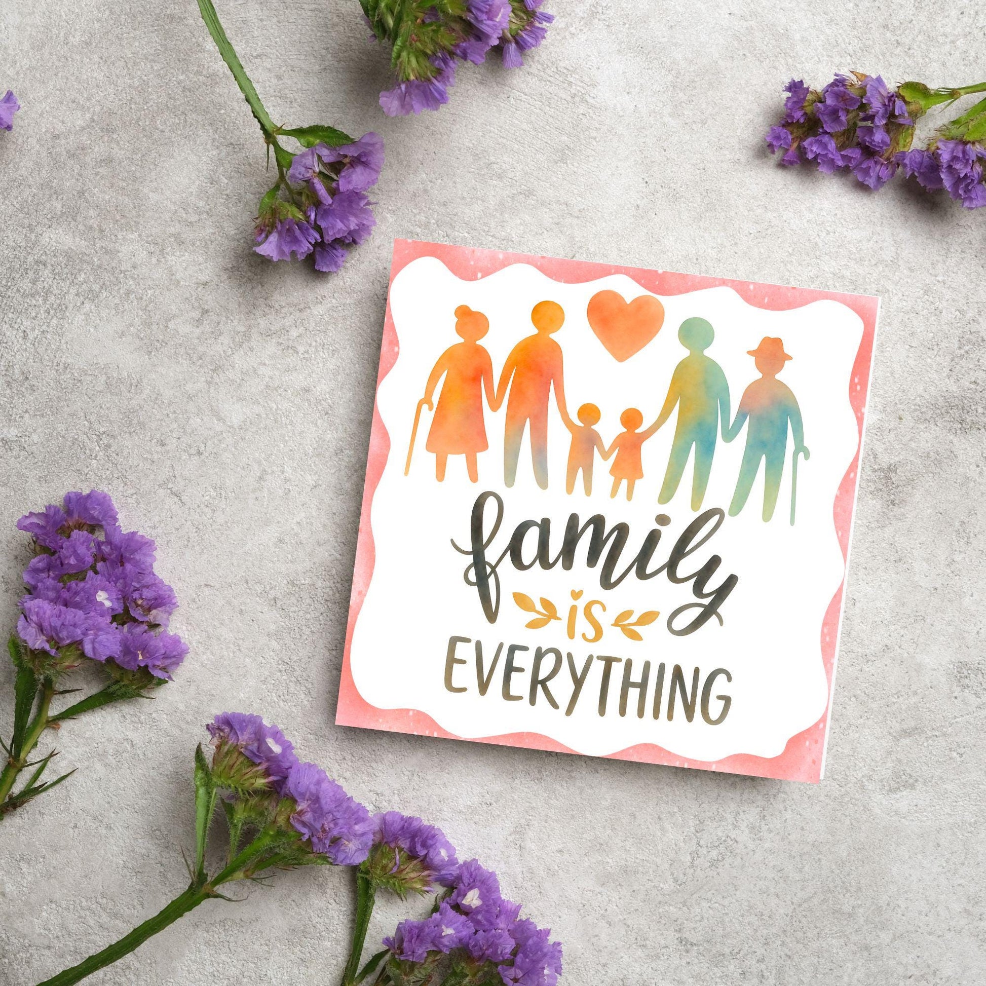 Congratulations on your Adoption Card, Adopted Child Card, New Family Greetings Card