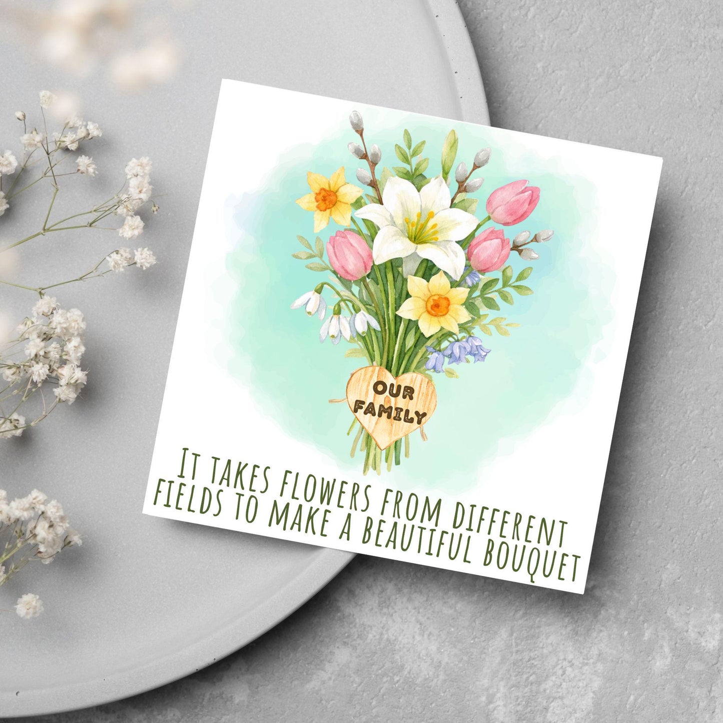 Congratulations on your Adoption Card, Adopted Child Card, New Family Greetings Card