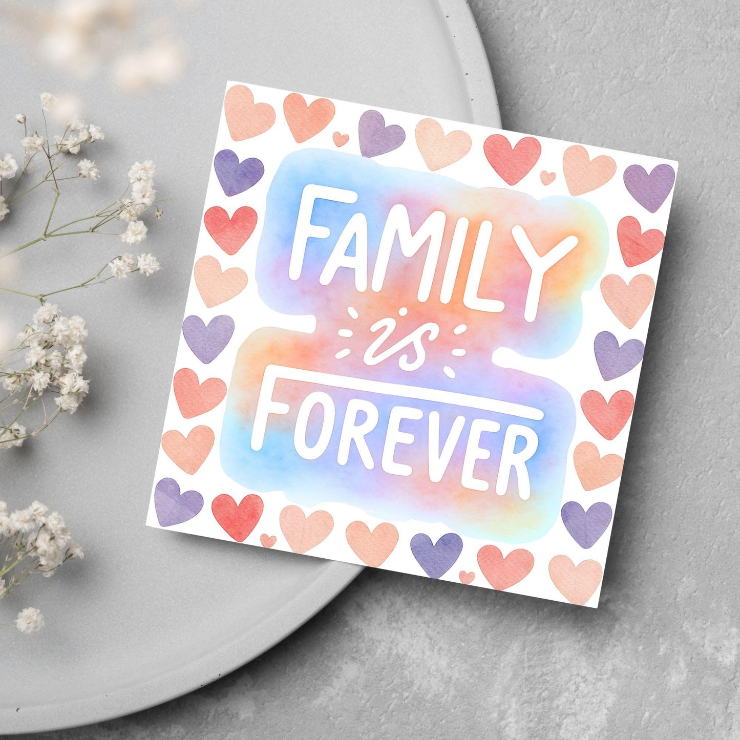 Congratulations on your Adoption Card, Adopted Child Card, New Family Greetings Card