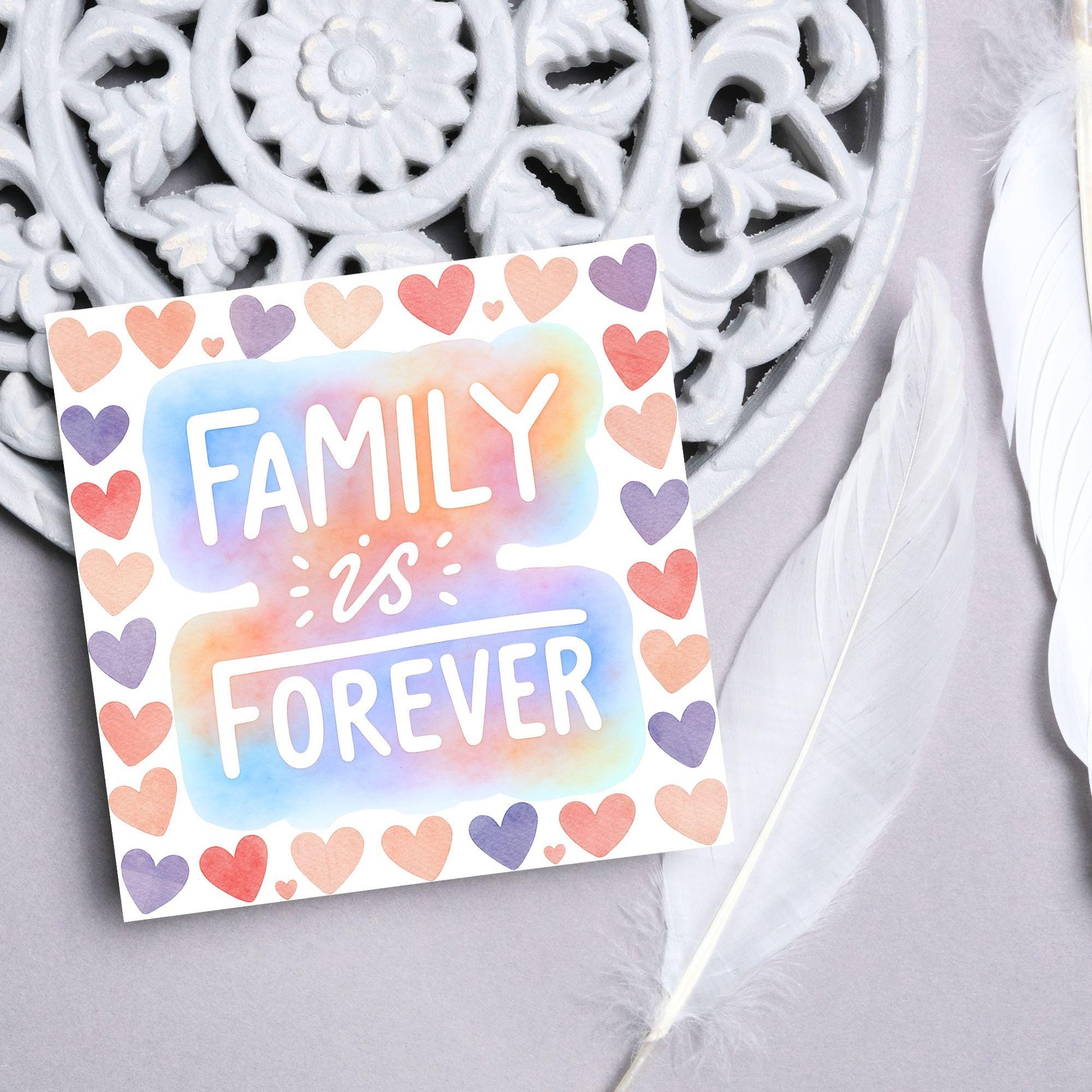 Congratulations on your Adoption Card, Adopted Child Card, New Family Greetings Card