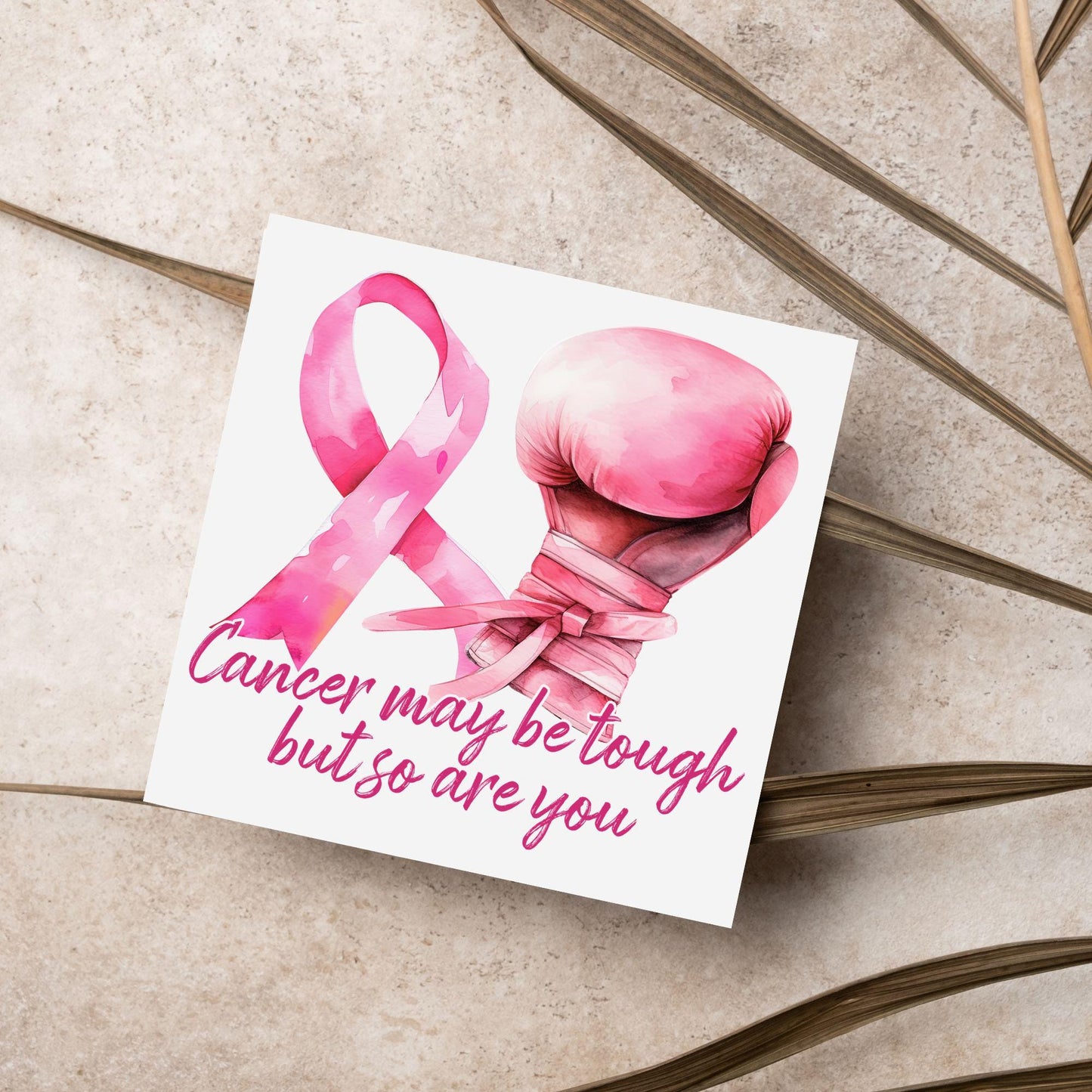 Encouragement Card for Cancer Patients, Cancer Support Card, We Are With You, Get Well Soon Card, Breast Cancer, Cancer Treatment