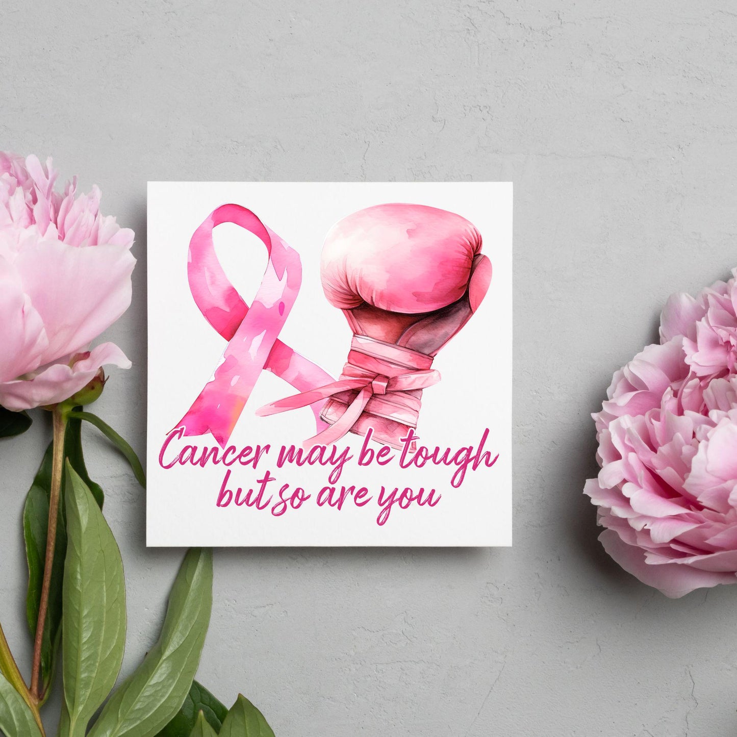 Encouragement Card for Cancer Patients, Cancer Support Card, We Are With You, Get Well Soon Card, Breast Cancer, Cancer Treatment