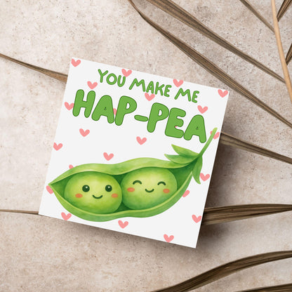 Pea Anniversary Card, Friendship Card, Just Because, Thinking of you, Appreciation Card