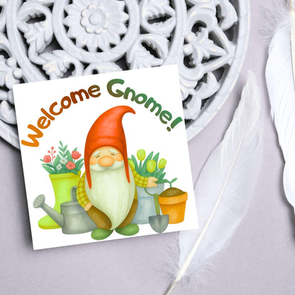 New Home card, Moving House, Gnome First Home card, New House card, Moving Card, Moving home card, Relocating card, Welcome Home Card